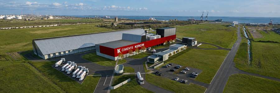 Ciments Kercim — vue aérienne
